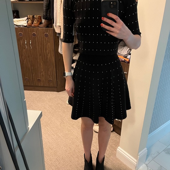 2 pc Chelsea Knit Skirt and Cropped Sweater  size S - Picture 3 of 6